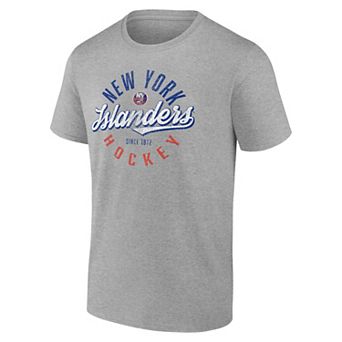 Men's Fanatics New York Islanders Hockey Emblem Heritage Graphic Tee