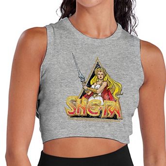 Juniors' She-Ra Rebel Queen Cropped Graphic Tank