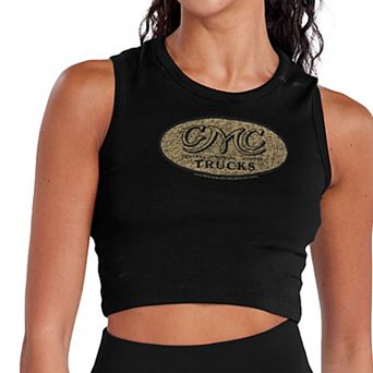 Juniors' GMC Retro Oval Logo Cropped Graphic Tank