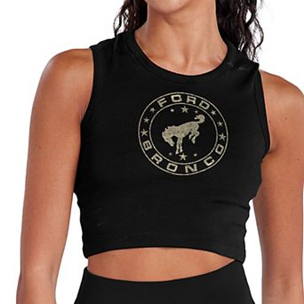 Juniors' Ford Bronco Star Edition Cropped Graphic Tank
