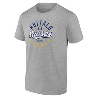 Men's Fanatics Buffalo Sabres Hockey Emblem Heritage Graphic Tee