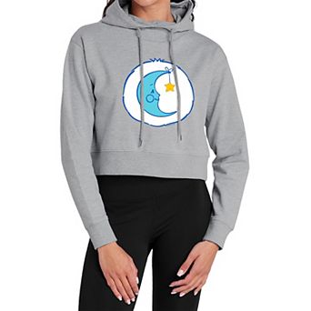 Juniors' Care Bears Bedtime Belly Badge Crop Hoodie