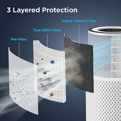 CUCKOO 3-in-1 H13 True HEPA Air Purifier with Extra Filter Bundle