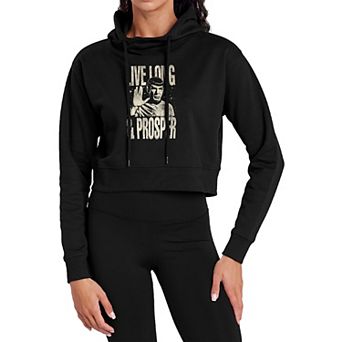 Juniors' Star Trek Live Long & Prosper Cropped Hoodie