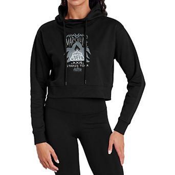 Juniors' Adventure Time Marceline Bat Queen Cropped Hoodie