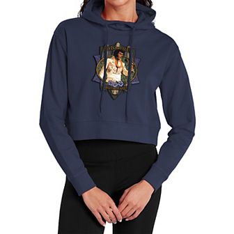 Juniors' Elvis Presley Aloha from Hawaii Cropped Hoodie