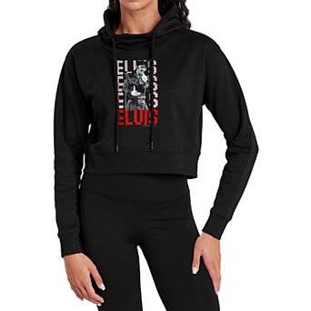 Juniors' Elvis Presley 1968 Comeback Special Cropped Hoodie