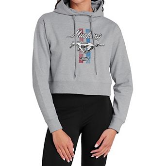 Juniors' Ford Mustang Classic Power Cropped Hoodie