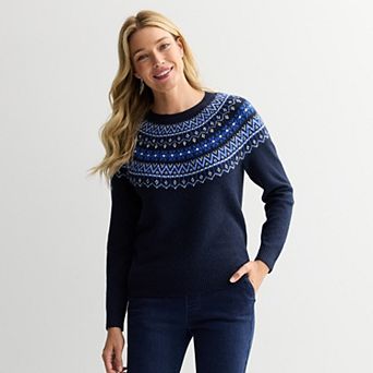 Women's Croft & Barrow® Fair Isle Sweater