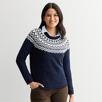 Women's Croft & Barrow® Fair Isle Sweater