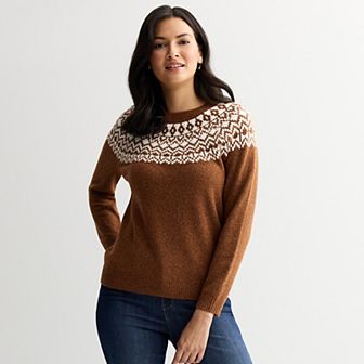 Women's Croft & Barrow® Fair Isle Sweater