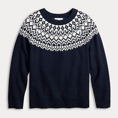 Petite Croft & Barrow® Fair Isle Sweater