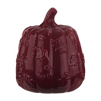 Celebrate Together™ Fall Oversize Embossed Ceramic Pumpkin Table Decor