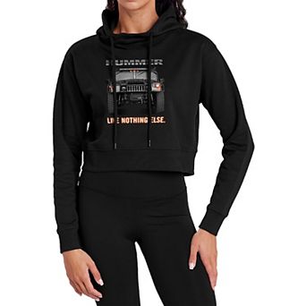 Juniors' Hummer Like Nothing Else Off-Road Crop Sweatshirt
