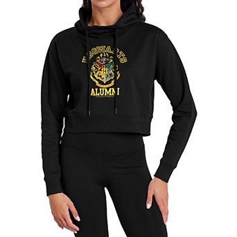 Juniors' Harry Potter Hogwarts Crest Crop Sweatshirt