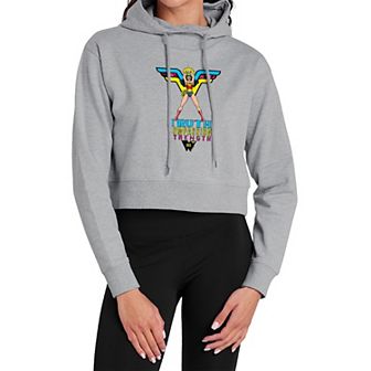 Juniors' Wonder Woman Amazon Warrior Crop Sweatshirt