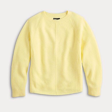 Petite Simply Vera Vera Wang Crewneck Pullover Sweater