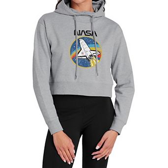 Juniors' NASA Space Shuttle Mission Cropped Hoodie