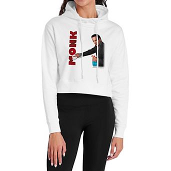 Juniors' Monk OCD Clean Up Crew Cropped Hoodie