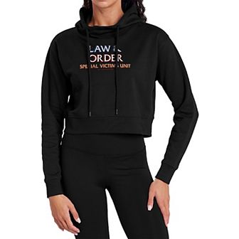 Juniors' Law & Order: SVU Official Logo Cropped Hoodie