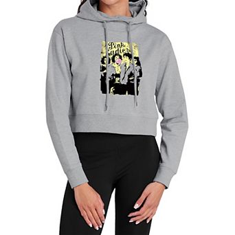 Juniors' Grease Pink Ladies Club Cropped Hoodie