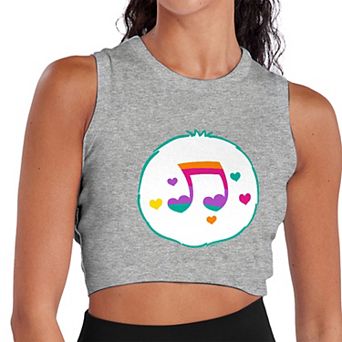 Juniors' Care Bears Heart Song Magic Cropped Tank