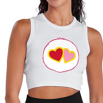 Juniors' Care Bears Love-A-Lot Cropped Tank