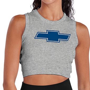 Juniors' Chevrolet Classic Bowtie Cropped Tank