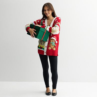 Women's Jollidays Long Sleeve Holiday Cardigan