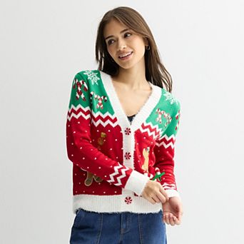 Women's Jollidays Long Sleeve Holiday Cardigan