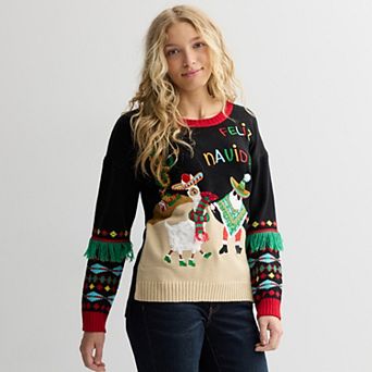 Women's Jollidays Long Sleeve Holiday Crewneck Sweater