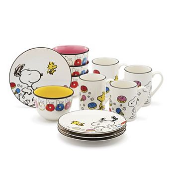 Lenox Chef Snoopy 12 pc Dessert Set