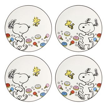 Lenox Chef Snoopy 4 pc Accent Plate Set