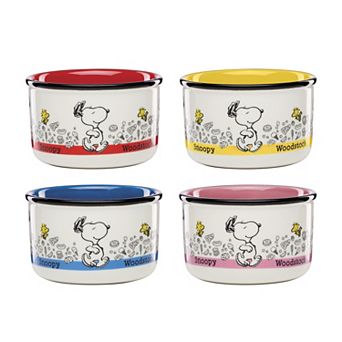 Lenox Peanuts Chef Snoopy 4 pc Snack Bowl Set