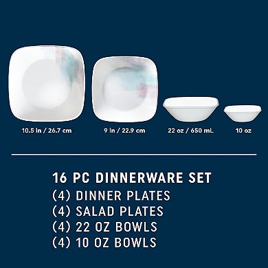 Corelle Vitrelle® Aquarello 16 pc Dinnerware Set