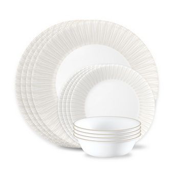 Corelle Vitrelle® Hushed Lines 12 pc Dinnerware Set