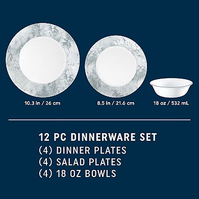 Corelle Vitrelle® Salt Wash 12 pc Dinnerware Set