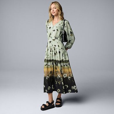 Women's Simply Vera Vera Wang Drop Waist Maxi Dress