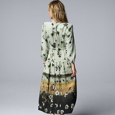 Women's Simply Vera Vera Wang Drop Waist Maxi Dress