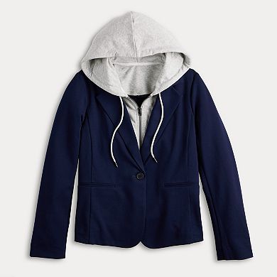 Women's Simply Vera Vera Wang Hooded Blazer