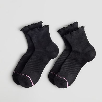 Women's Dr. Motion Lettuce Edge Mid Crew Socks 2-pk.