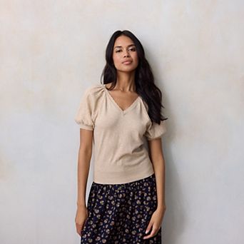 Petite LC Lauren Conrad Soft Pullover Sweater