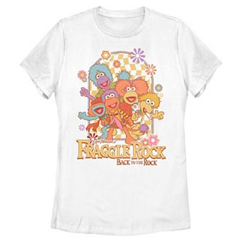 Juniors' Fraggle Rock Back To Rock Groovy Portrait Graphic Tee