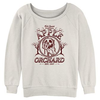 Disney Villains Evil Queen's Poisoned Apple Orchard Est. 1937 Juniors' Graphic Pullover