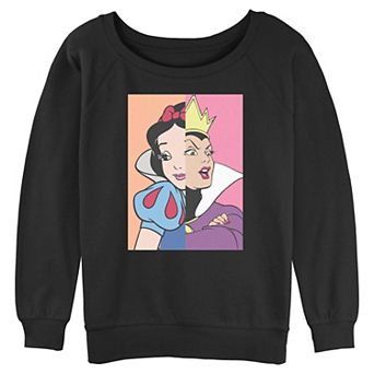 Disney's Snow White And The Seven Dwarfs Evil Queen Split Portrait Juniors' Graphic Pullover