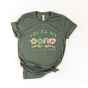 Simply Sage Market You're My Lucky Charm Clovers Short Sleeve Tee