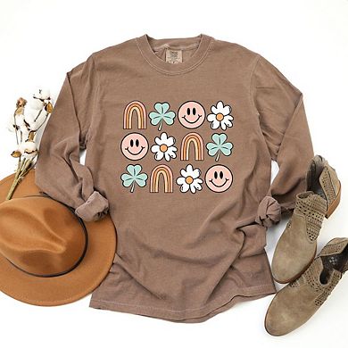 St. Patrick's Chart Garment Dyed Long Sleeve Tees