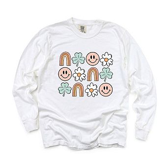 St. Patrick's Chart Garment Dyed Long Sleeve Tees