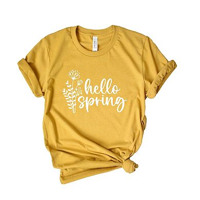 Simply Sage Market Hello Spring Flowers Short Sleeve Tee