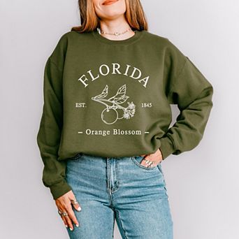 Embroidered Florida Orange Blossom M Raspberry
